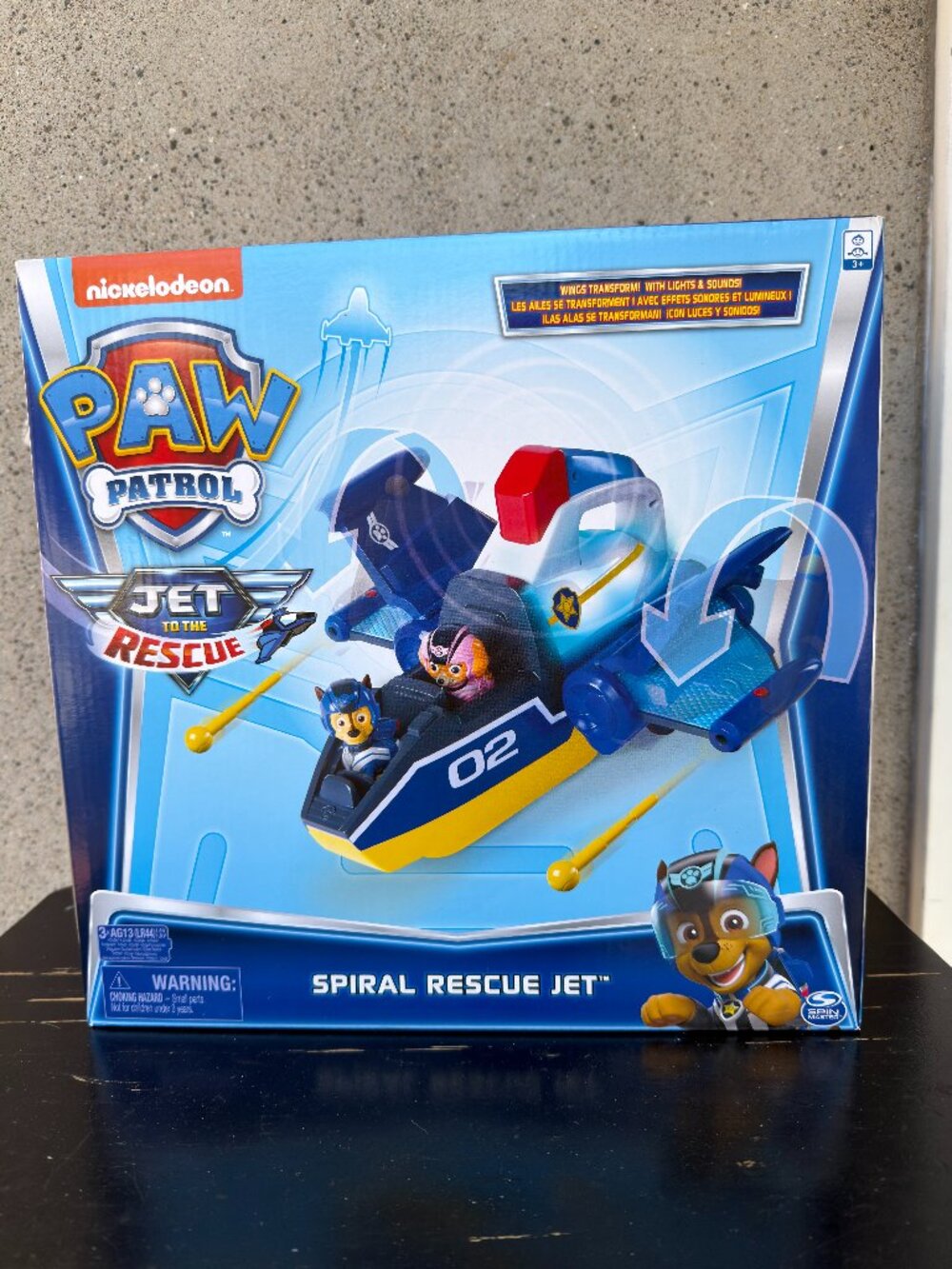 Paw Patrol Jet to The Rescue Deluxe Transforming Spiral Rescue Jet